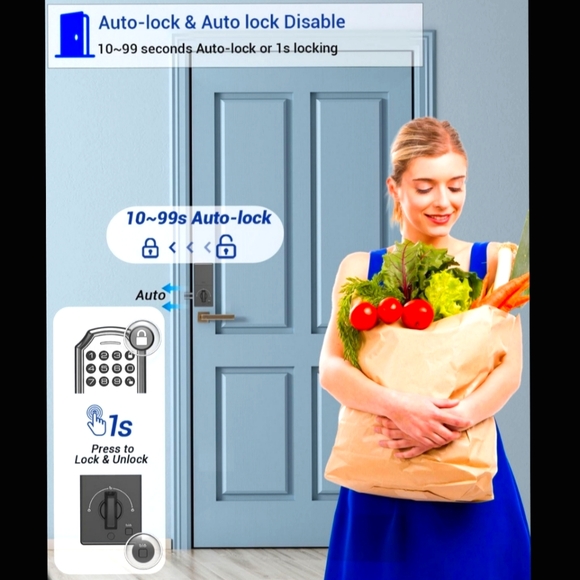 Bulist- Smart Lock with Voice Prompts - Picture 6 of 8
